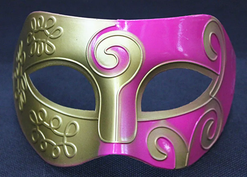 12 färger varm jul Halloween mask halv sidmålning av Baron föreställningar Party Mask Masquerade Balls Masks 16 * 9cm fabrikspris