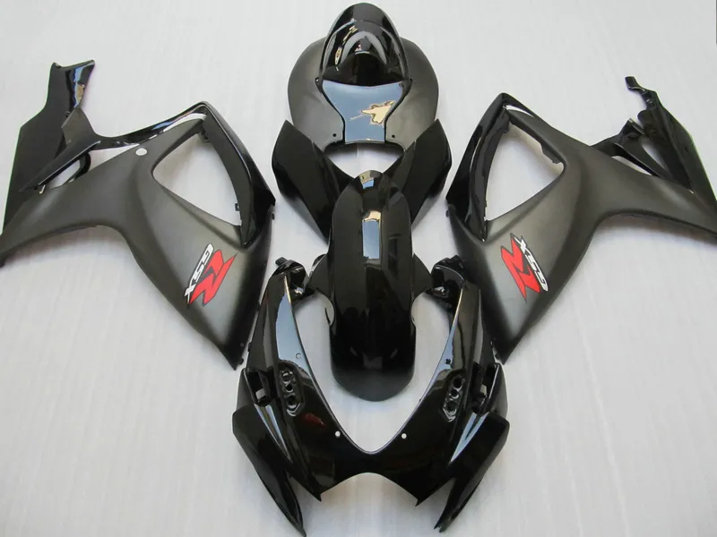 Carenado moldeado por inyección negro mate/brillante para suzuki 2006 2007 GSXR 600 750 K6 GSXR600 GSXR750 06 07 R600 R750 kit de carenado completo