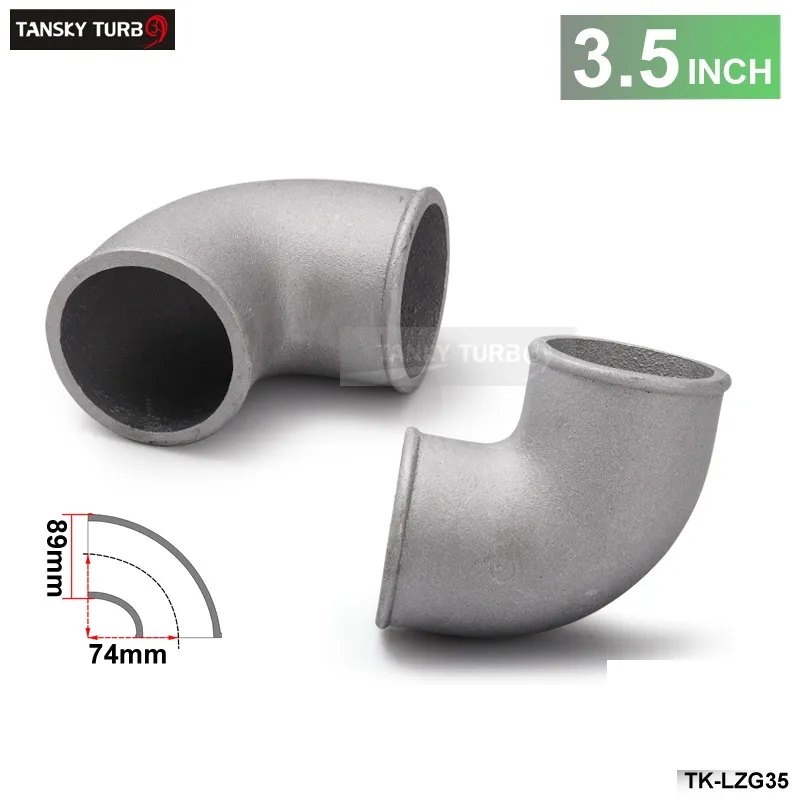 TANSKY High Quality Universal 89mm 3.5 Cast Aluminum Elbow 90 Degree
