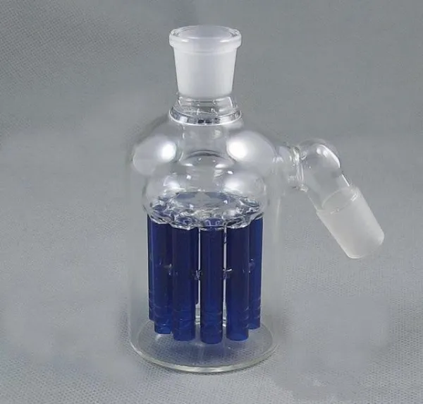 11 Kol Dağınık Percolators Kül Catcher Downstem Cam Bong Cam Su Boruları için 18mm ortak boyutu