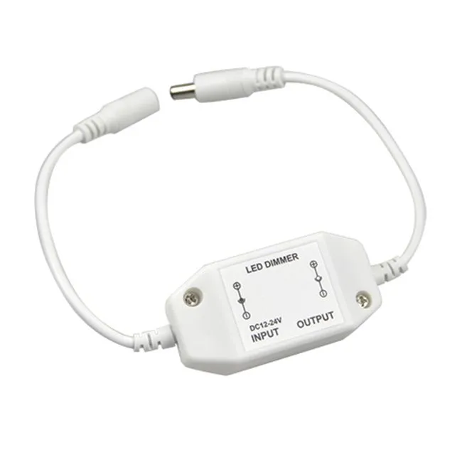 Mini LED Brightness Justera switch Dimmer Controller för 3528 5050 5630 Singelfärg LED Strip Light LED Dimmer 12V, 24V