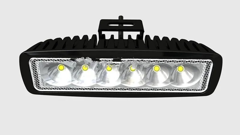 18W LED İş Işığı 12V 24V IP67 Sel veya Spot Işın 4WD 4x4 Kapalı Yol Lambası Kamyon Kamyon Tekne Tren Otobüsü Aydınlatma 9667616