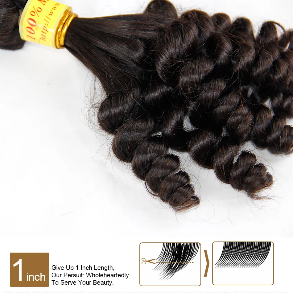 Aunty Funmi Hair Extensions Bouncy Romance Egg Spring Curls Grade 7A Unprocessed Virgin Malaysian Loose Curly Human Hair Weave 3/