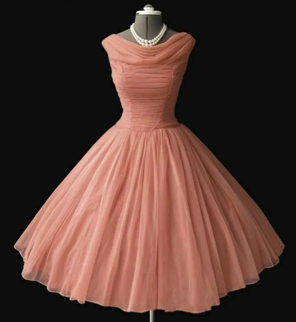 1950039S 50S Vintage Bridesmaid klänningar riktig bild korta prom klänning party klänningar hemkomst vestidos para festa7164985