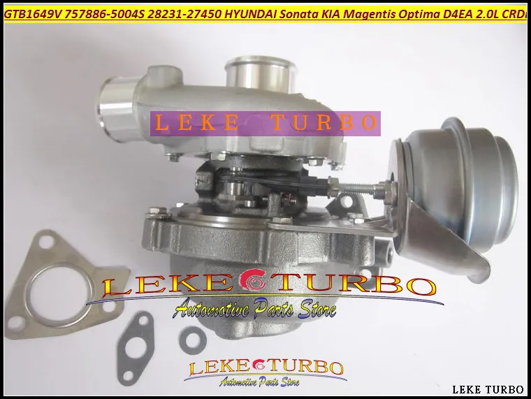 GTB1649V 757886-5004S 757886 28231-27450 28231 27450 Turbocharger for HYUNDAI Sonata KIA Magentis OPTIMA 2005 - D4EA 2.0L CRDi 140HP