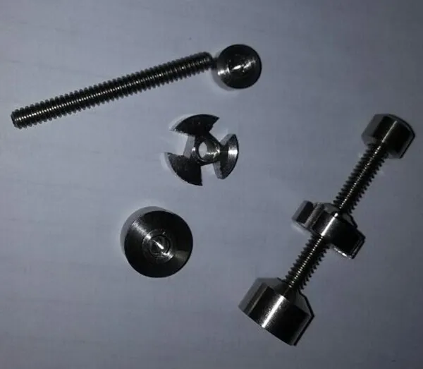 Titanium Nail 14mm 18.8mm Adjustable Nail smoking metal pipe click n vape for Incense Globe Dab Oil Rig Universal Hookah Accessories Bong