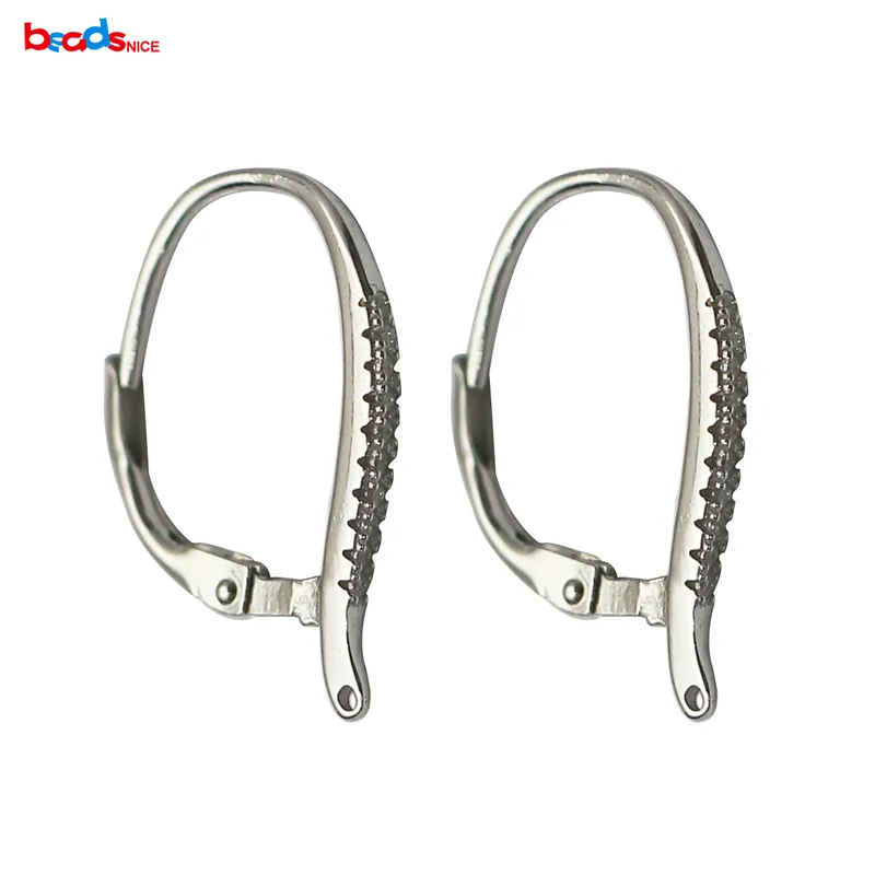 Beadsnice Genuine 925 Sterling Silver Lever Back Ear DIY Drop Earring French Earring Hook Jewelry Making ID36587