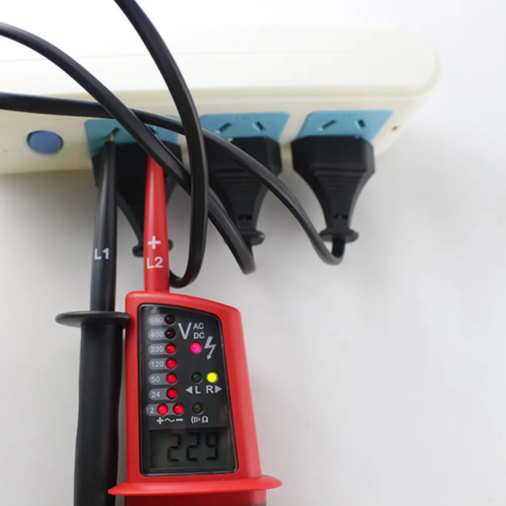 Freeshipping IP65 Type Testeurs de tension voltmètre Étanche voltimetro mètre de tension électricien outil de diagnostic