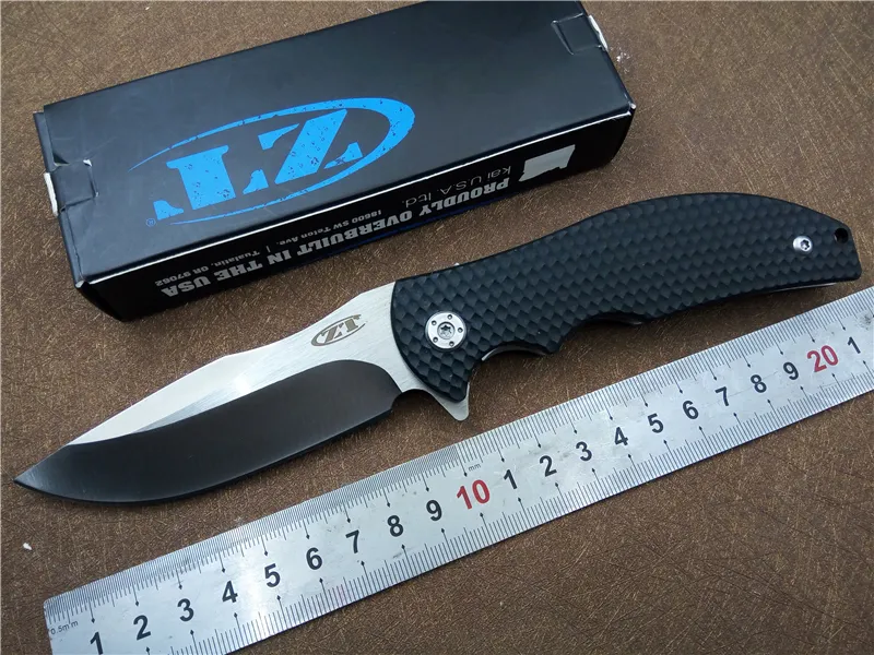ZERO TOLERANCE 0606CF Folding Knife Ball Bearing Pocket Tactical Knife