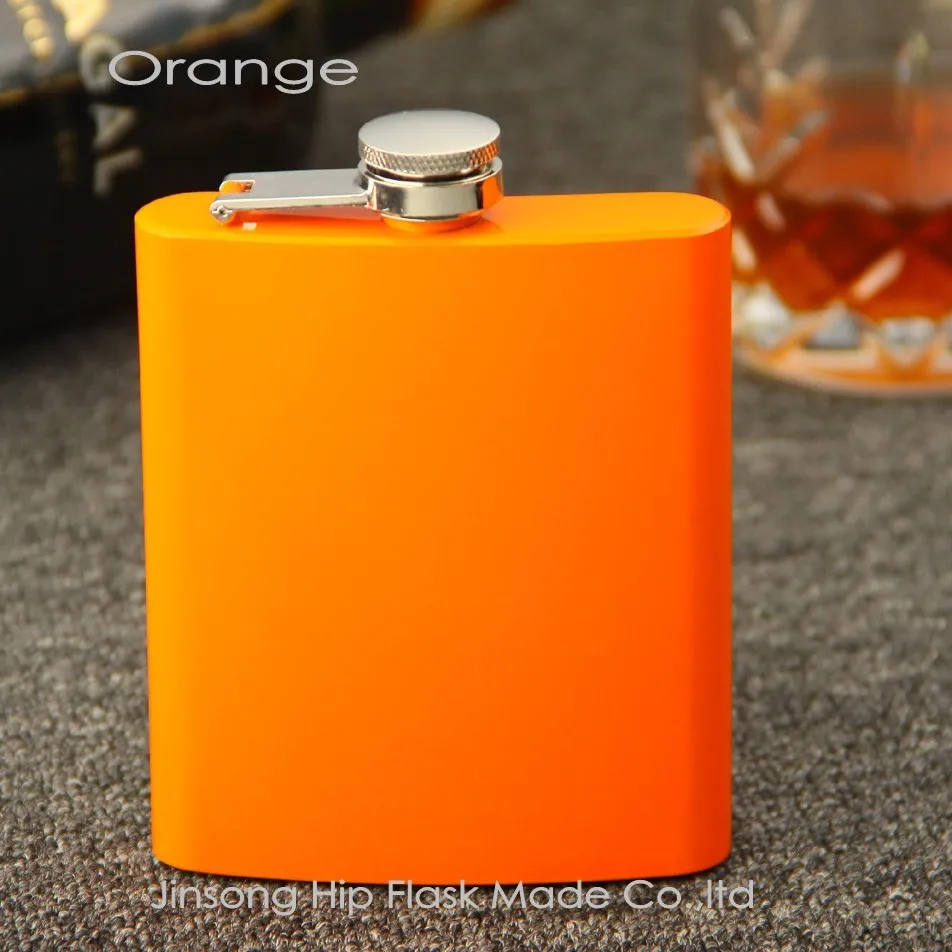 Couleur en acier inoxydable de couleur mélangée 7 oz Flask 12 Couleur peut être choisi le logo personnalisé accepter6693895