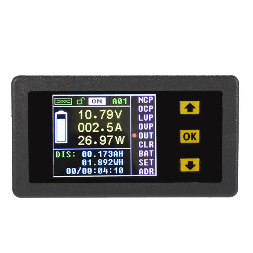 Freeshiping Digital Wireless Ammeter Voltmeter Bi-directional Voltage Current Tester Power Meter Coulomb Counter DC 0.01-100Vdiagnostic-tool