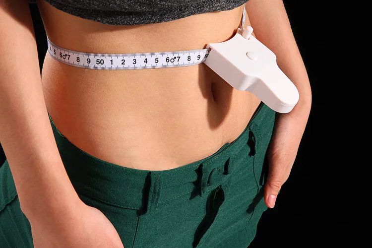 1000pcs High Quality 1.5m Fitness Accurate Body Fat Caliper Measuring Body Tape Ruler Measure Tape Measure White Body Fat Caliper