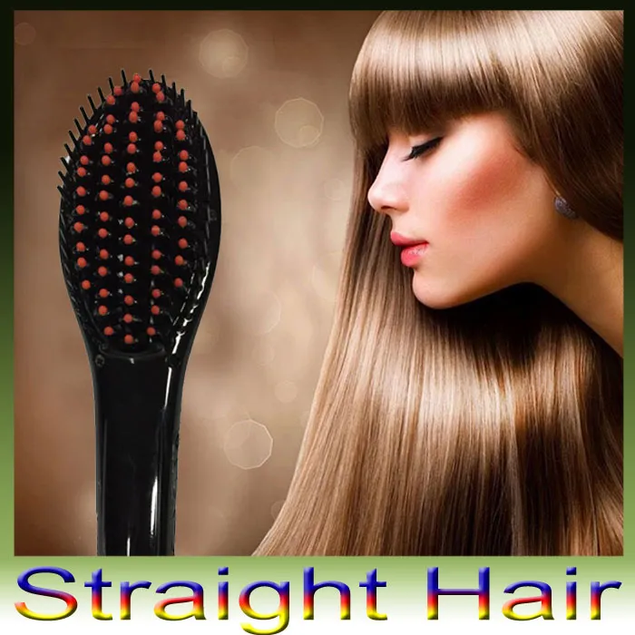 Цена по прейскуранту завода-изготовителя расческа для волос быстрый выпрямитель для волос белый розовый цифровой регулятор температуры быстрый утюг волос в США/ЕС/Великобритания Plug DHL 40 шт./лот