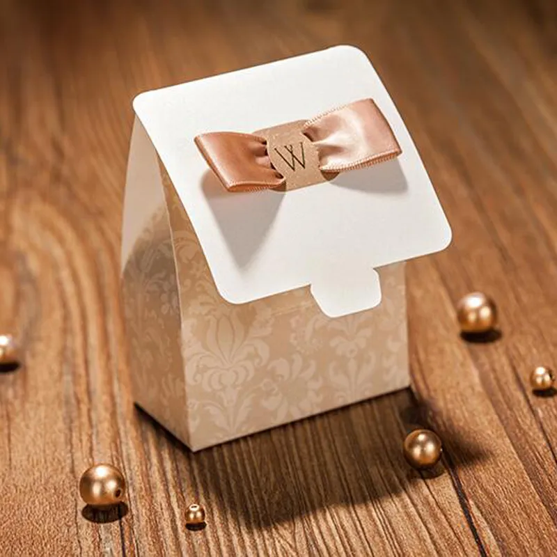 Boîte à bonbons de mariage de luxe couleur Champagne joyeux jour de mariage faveur de fête décoration de cérémonie