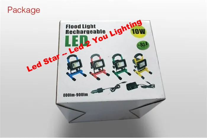 2015 900LM LED LED LED 10W قابلة لإعادة الشحن ضوء الفيضان IP65 دافئ أبيض لمصباح التخييم خارج مع CAR charg1454624