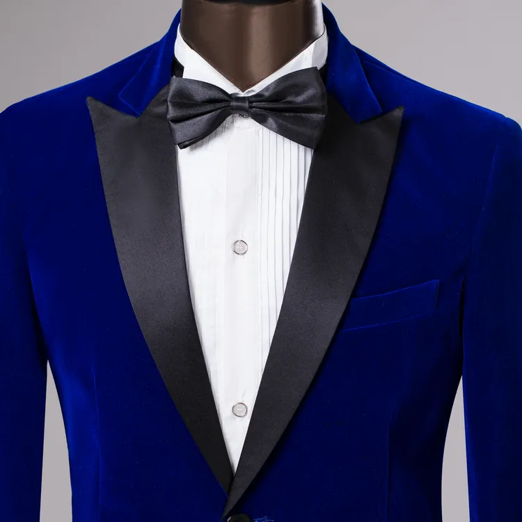 Takım + pantolon 2016 Yeni Tasarım Erkekler'S Suit Bordo Kadife Suit Damat Gelinlik 5XL Erkekler Blazer! ücretsiz kargo