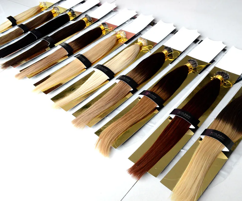 XCSUNNY Brazilian Remy Nano Bead Hair Extensions 18 20 Nano Rings Human