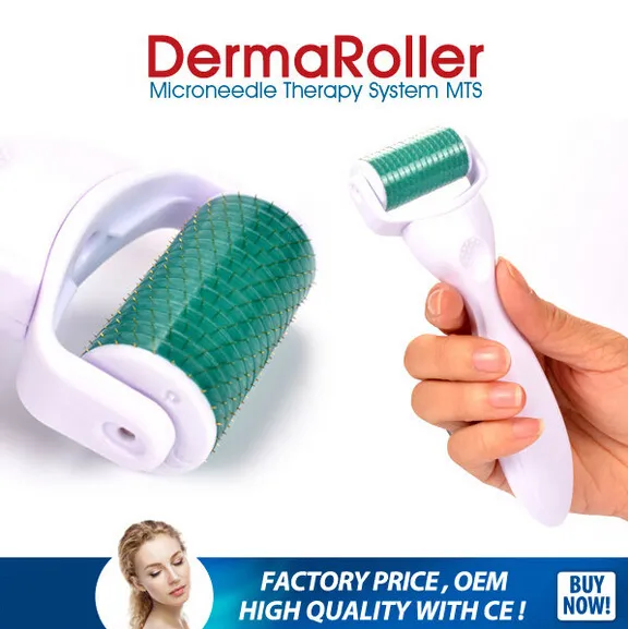 DRS derma roller with 400 needles 교체 가능한 헤드가있는 DRS 400 더 마 롤러 0.2MM-3.0MM
