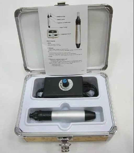 Derma Auto Pen Stämpel Micro Needle Roller Anti Aging Hud Therapy Wand Electric Derma Pen Gratis frakt