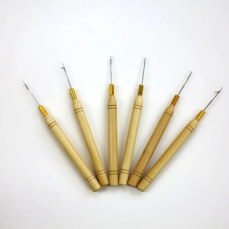 Laurel Hill Crochet Hooks Micro Ring Hair Extension Wooden Pulling Needle  Threader Feather Hook Tool For Hair Extensions From Harmonywigs, $1.34