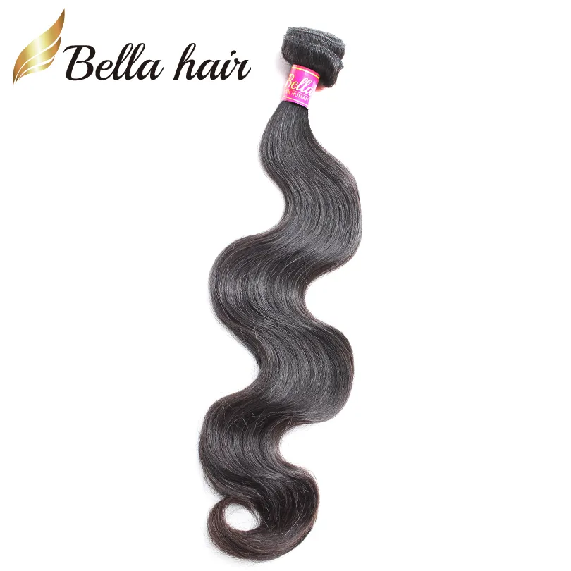 Maleisische haar inslag Extensions Weeft Body Wave onbewerkte menselijke haarbundels natuurlijke kleur dubbele inslag 2 stks/lot