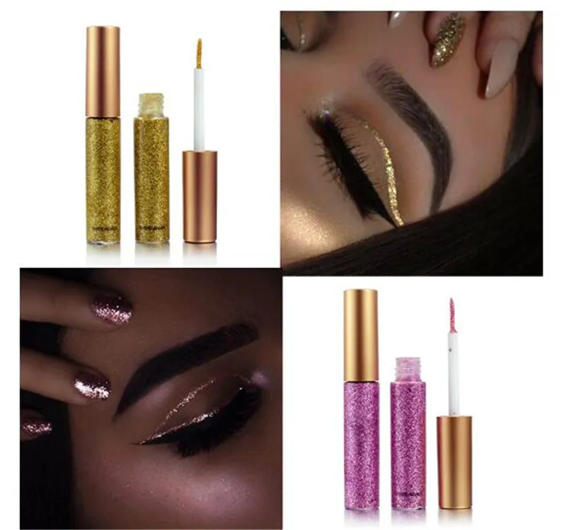 Makeup Glitter EyeLiner Shiny Long Lasting Liquid Eye Liner Shimmer eye liner Eyeshadow Pencils with for choose