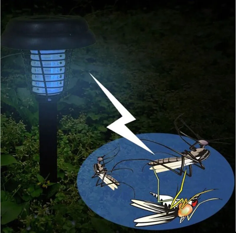 太陽UV LEDライト屋外ヤードガーデン芝生アンチ蚊昆虫害虫障害物ザッパキラー捕獲ランタンランプライト