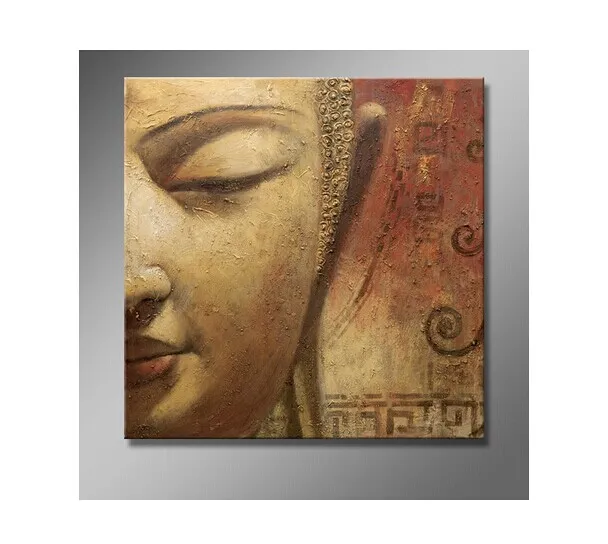 Peint à la main célèbre Bouddha peinture à l'huile sur toile Art Religion pour la maison ou la décoration de mur d'affaires 
