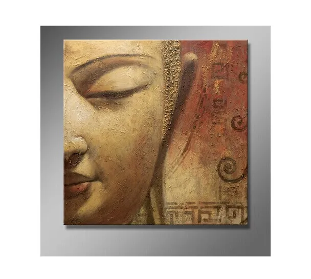 Hand Painted Famous Buddha Oil Painting on Canvas Religion Art for Home or Business Wall Decoration 