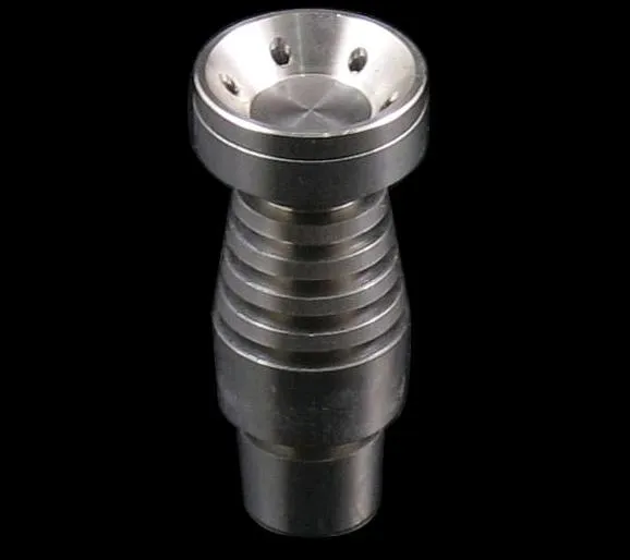 Duas funções Domeless Titanium Prego Para Ambos 14.5 MM e 18.8 MM Masculino Grau 2 GR2 Prego De Titânio Fit Vidro Bong Tubo De Água