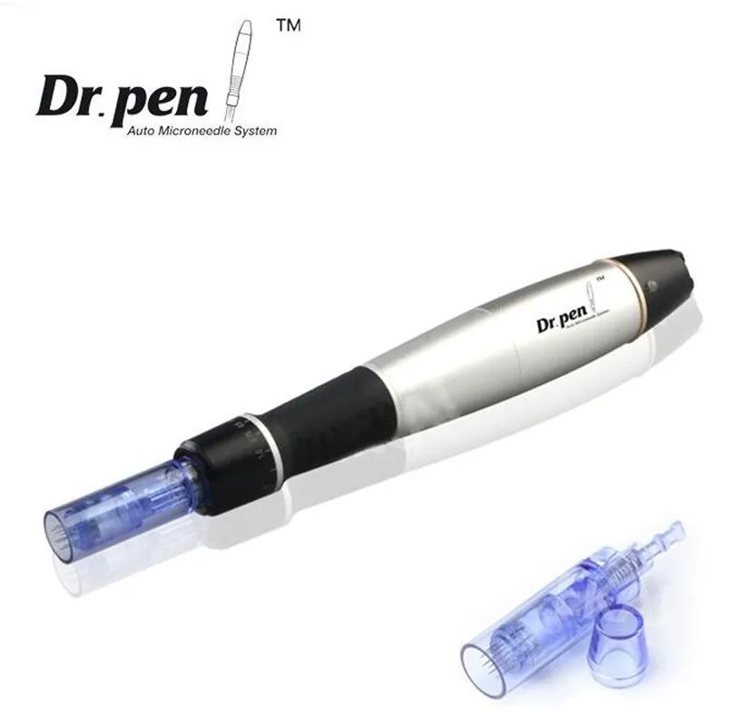 A1-C Dr Pen Derma Pen Auto Microneedle System Justerbara nållängder 0,25 mm-3,0 mm Elektrisk frimärke Auto Roller Anti Ance Spot