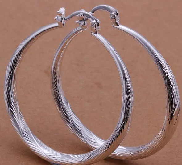 30 Styl 30 Par / Biżuteria Wysokiej Jakości 925 Sterling Silver Ear Clip Ear Hoop Kolczyki Moda Prezenty Hyperbole Big Ear Ring