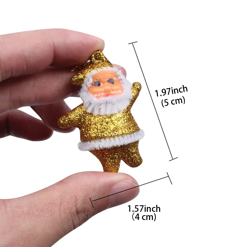 Santa Claus Doll Decoration Pendants Xmas Tree Hanging Ornaments For Kids Children Woman Gifts Party Wedding Decor