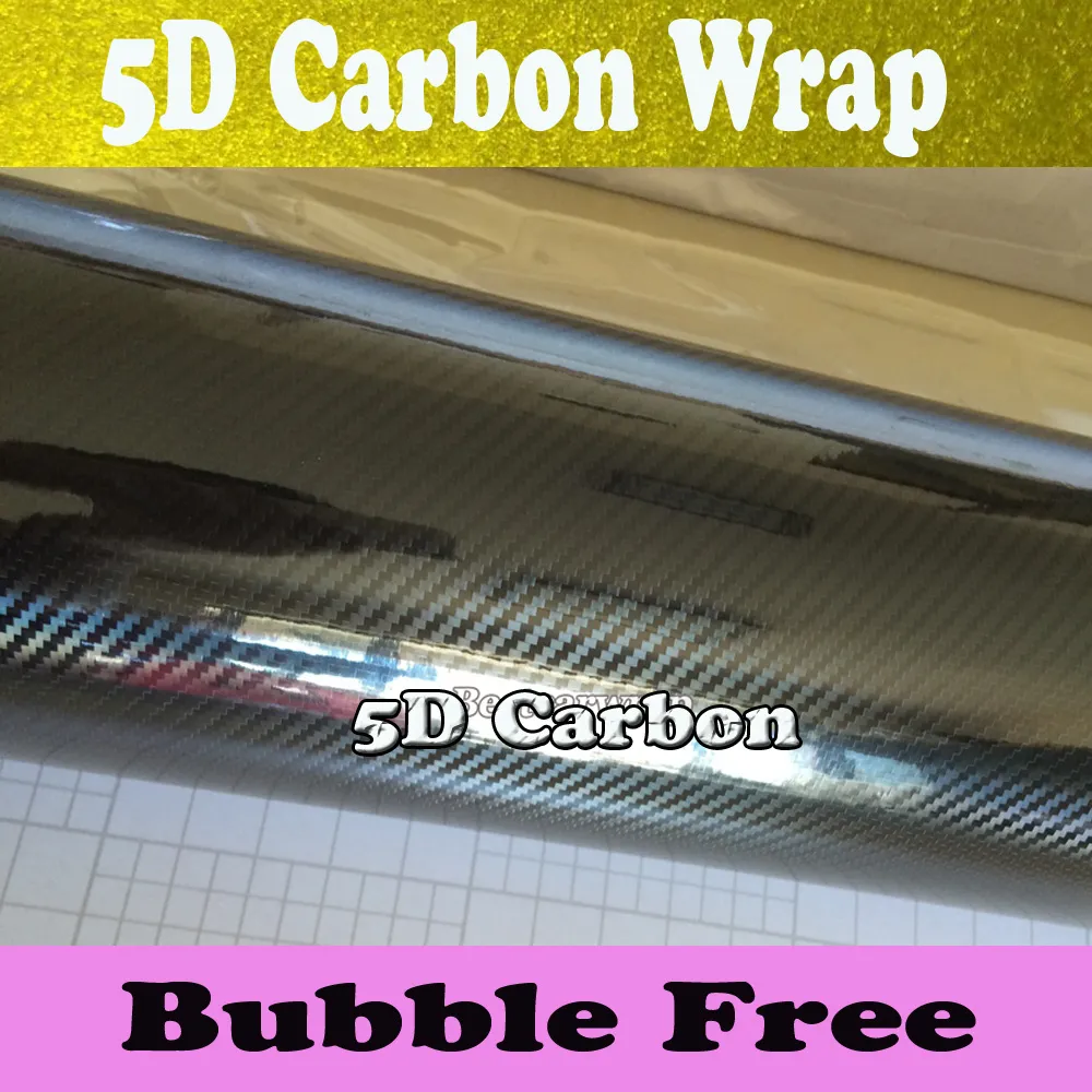 5D Carbon Fiber Vinyl Carbon Fiber Wrap Autozone Film Super Glossy