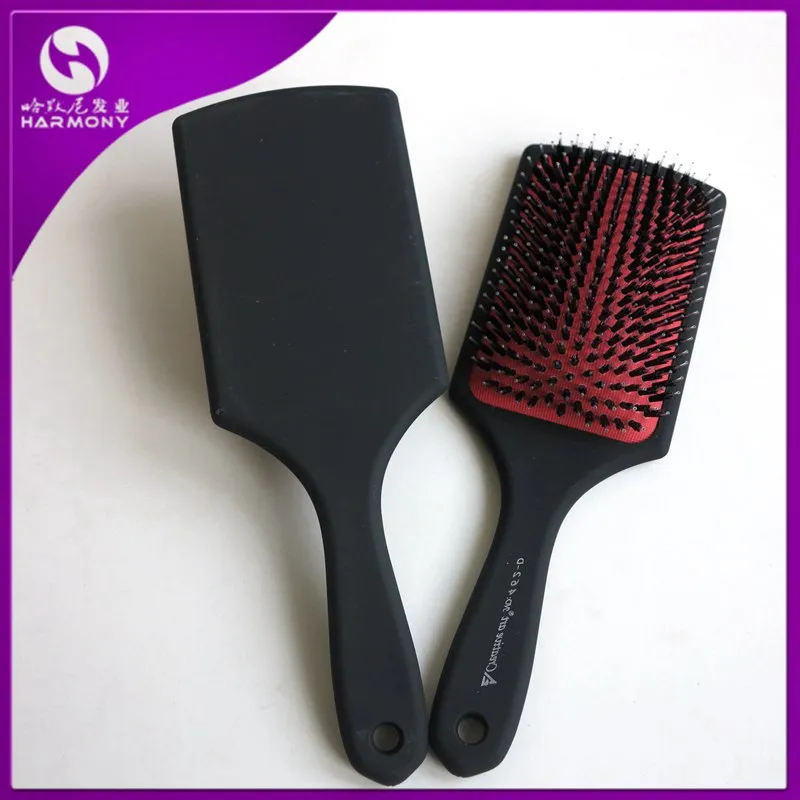 Anti-statique Barber Salon Soins des cheveux Outil de coiffage Lignes Dent Massage Peigne Brosse Démêler Paddle Brosse à cheveux