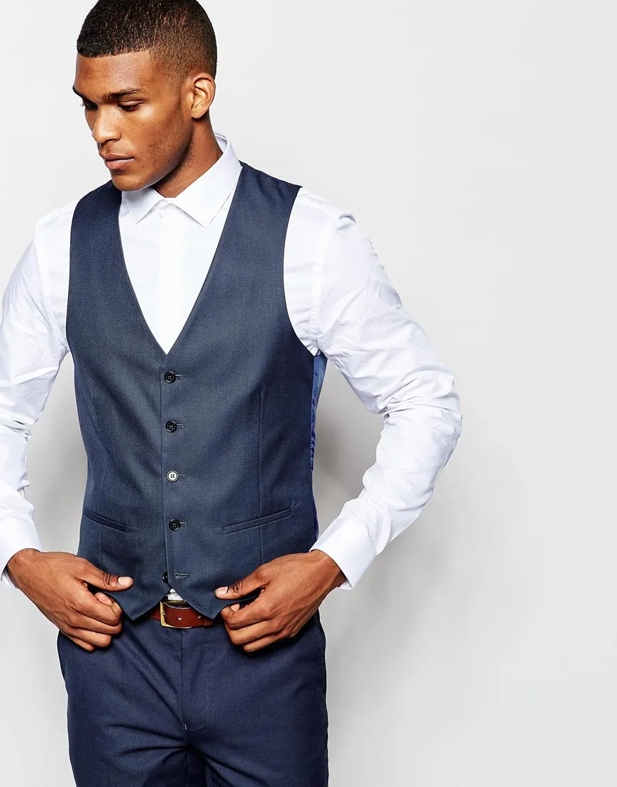 Dark clearance blue waistcoat