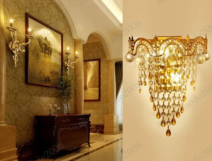 Modern Crystal Wall Lamps Sconce wall Lights living room k9 Lighting