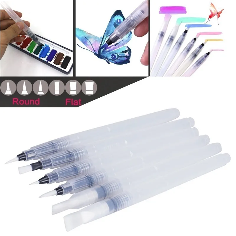 6 Pcs Pilot Ink Pen for Water Brush Watercolor Calligraphy Painting Tool Set