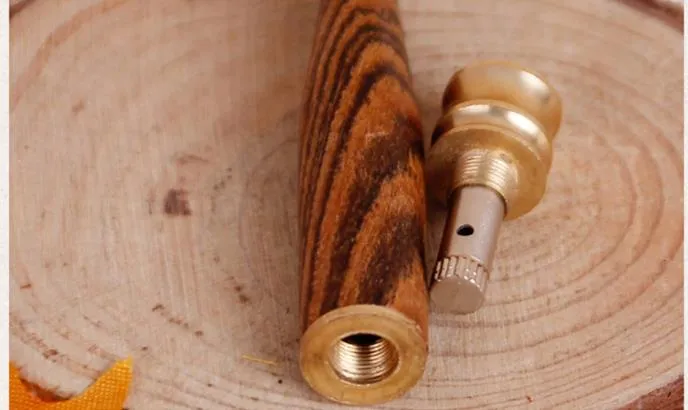 Fumo piccolo portasigarette con filtro in legno lucido può essere pulito Bocca del tubo con filtro singolo