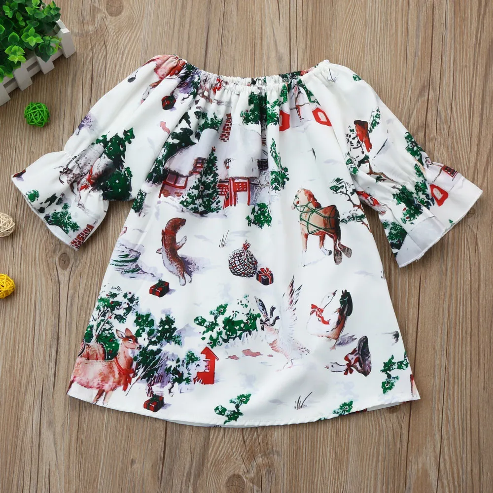 white christmas dresses Christmas Festive Baby Dress & Cap main image 0
