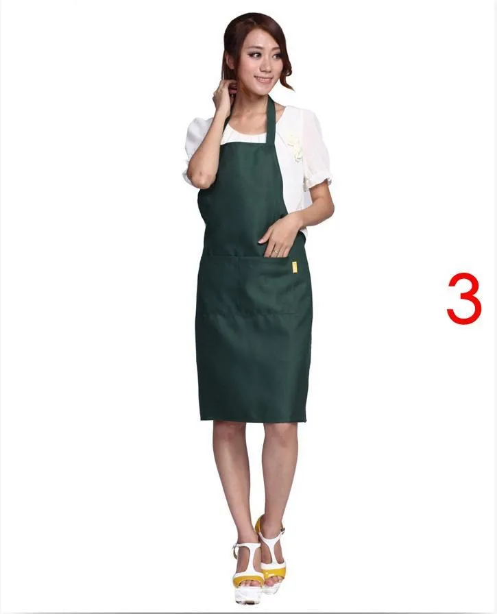 Aventais de avental simples com bolso frontal Bib Kitchen Cooking Craft Chef de cozimento Art Adult Teenage College vestuário