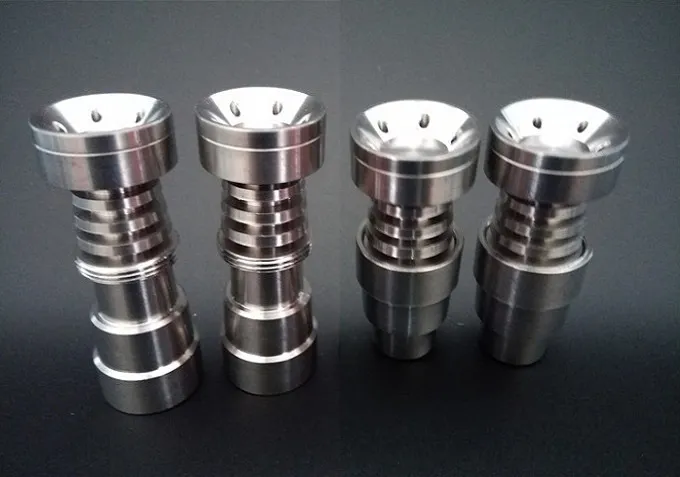 DHL Universal Domeless Titanium Nail fits to 14mm &18mm.GR2 Pure Titanium Nail 4 In 1 for Water Pipe Glass Bong Smoking.