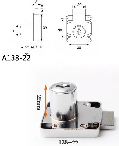 Möbelschlösser, Schubladenmöbel, Hardware, Kleiderschrank, Schließfach, Türschloss, Schreibtisch