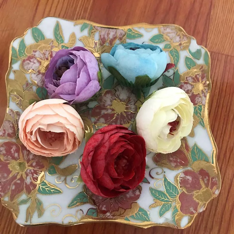 Camellia DIY Candy Box Decoration Accessories Material Simulation Flower Camellia Rose Hand Made Decorative Simulation Paper Flower Bow