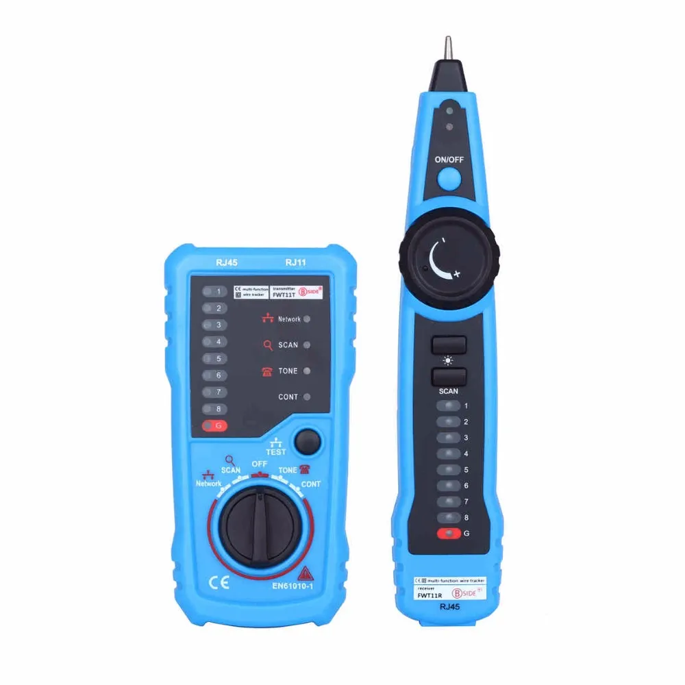 Freeshipping Network Ethernet Cable Tester RJ11 RJ45 Telephone LAN Network Wire Tracker Tester Wire Line Detector