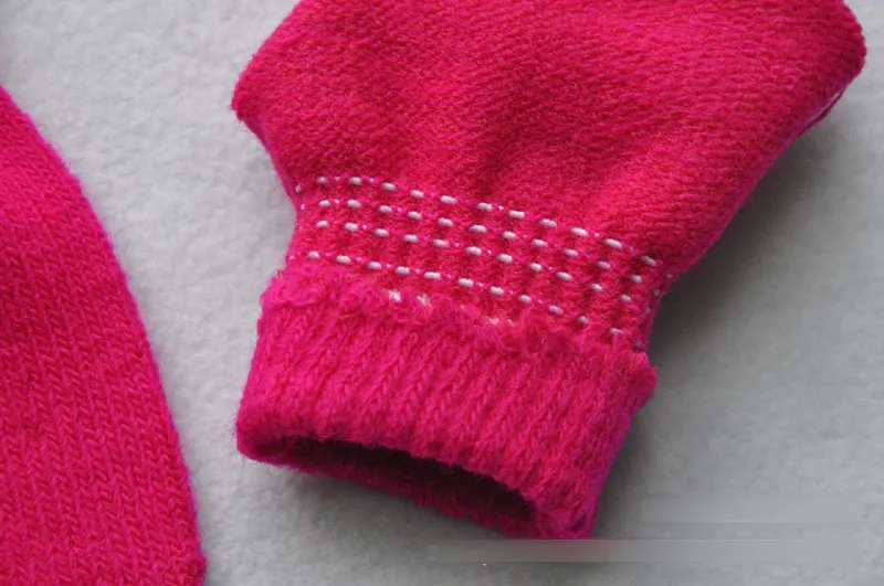 子供の手袋編み温かいソフトグローブ男の子の女の子ミトンユニセックスキッズウィンターグローブ子供ウールルバスキッズアクセサリー7カラー