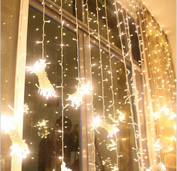 1600 LED -lichten 10*5m Gordijnverlichting, LED -verlichtingsreeksen Flash Fairy Festival Party Light Kerstmislichtbruiloft Decor