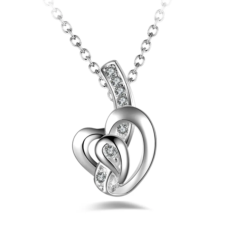 Livraison gratuite mode haute qualité argent 925 étoile de David avec bijoux en diamant collier en argent 925 cadeaux de vacances Saint Valentin Hot 1709