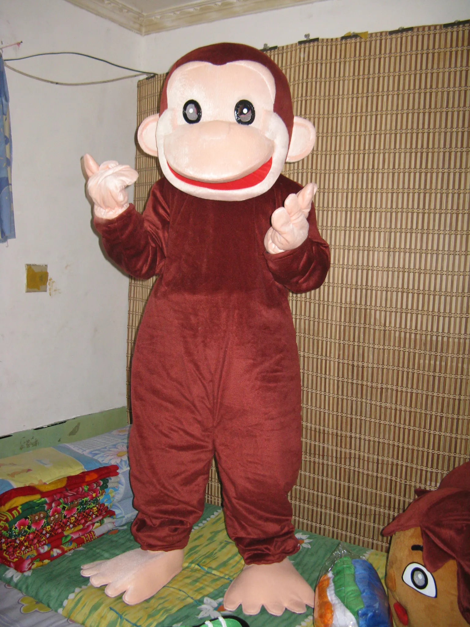 hot sell High quality Brown monkey mascot costume custom design mascot fancy carnival costume 