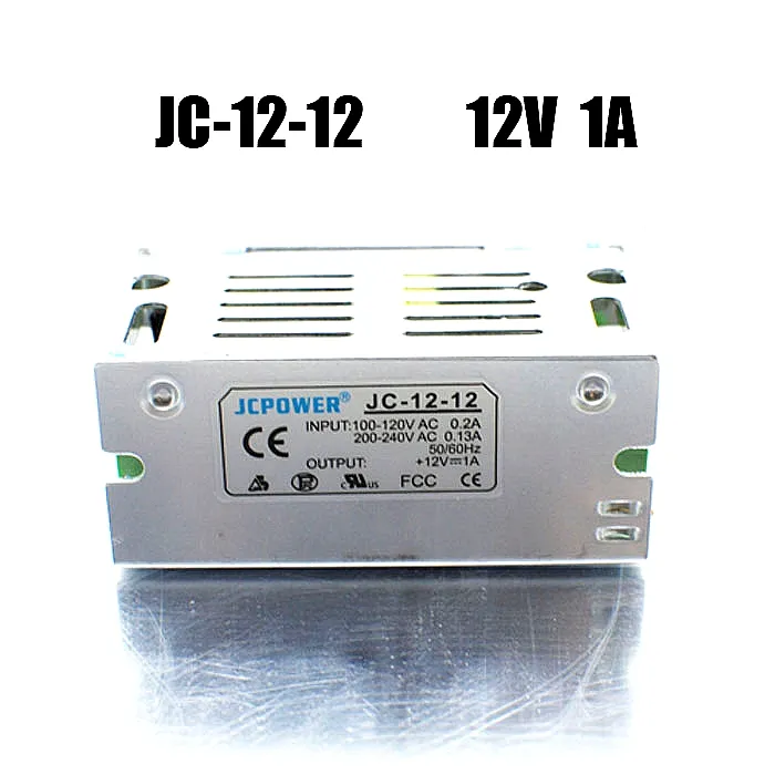 Controlador de fuente de alimentación con interruptor BSOD 12V 1A 12W para tira de luz LED